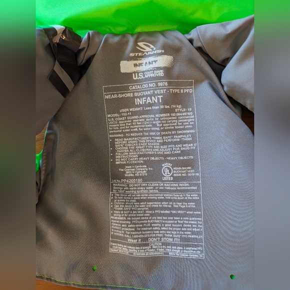 NWT Life jacket infant coastguard approved - Picture 3 of 10